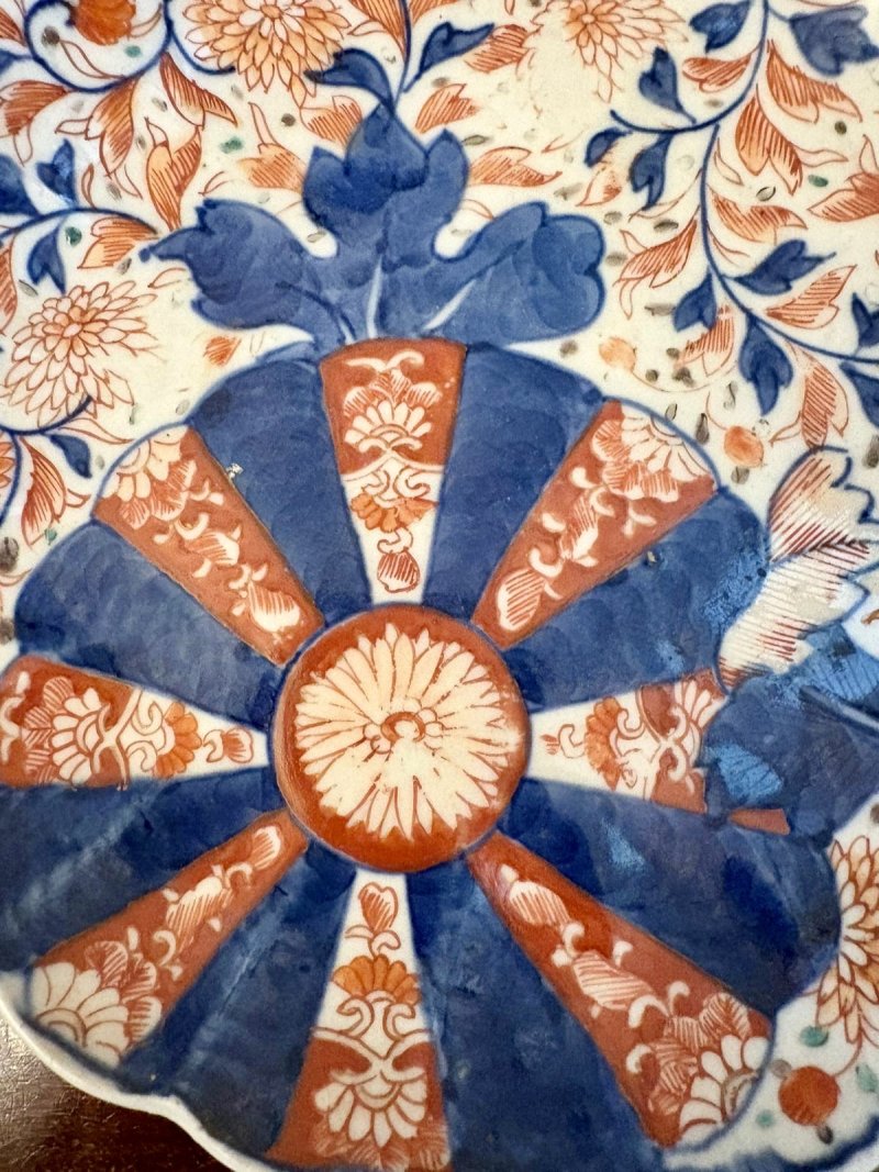 Antique Pair of Japanese Imari Plates